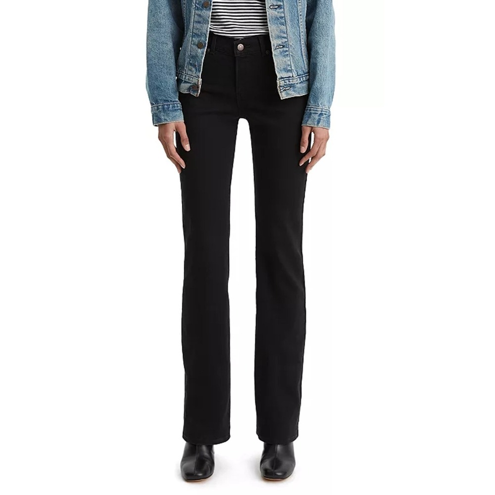 Levi's Classic Mid Rise Bootcut Black Jeans Women's Size 12 MEDIUM W31 L32 NWT